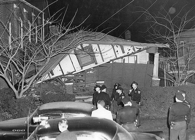 Bethel Parsonage destroyed by a terrorist bomb on December 25, 1956